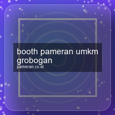 Booth Pameran Umkm Grobogan