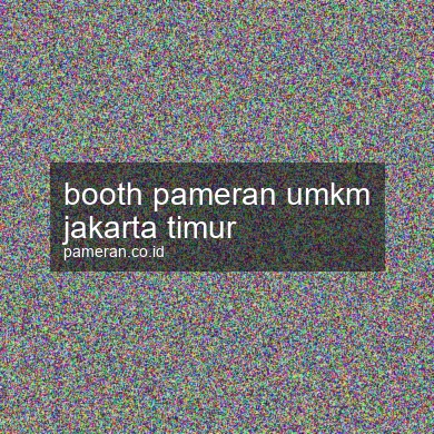 Booth Pameran Umkm Jakarta Timur