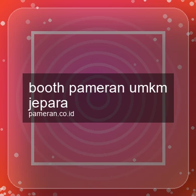 Booth Pameran Umkm Jepara