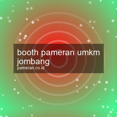 Booth Pameran Umkm Jombang