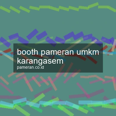 Booth Pameran Umkm Karangasem