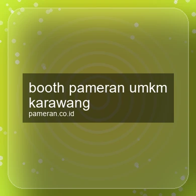 Booth Pameran Umkm Karawang