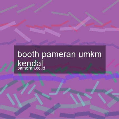 Booth Pameran Umkm Kendal