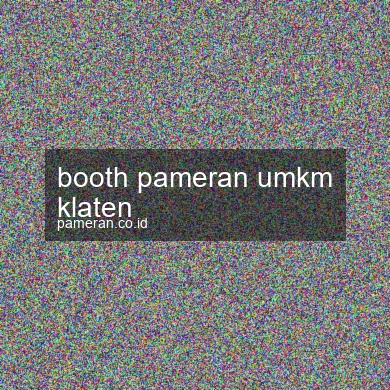 Booth Pameran Umkm Klaten