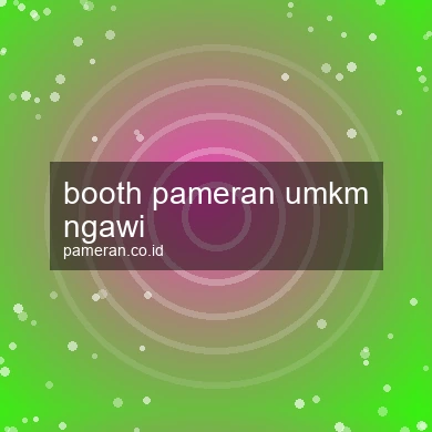 Booth Pameran Umkm Ngawi