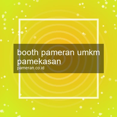 Booth Pameran Umkm Pamekasan