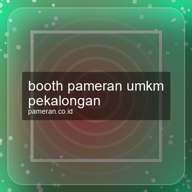 Booth Pameran Umkm Pekalongan
