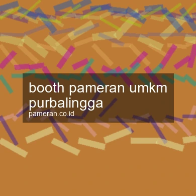 Booth Pameran Umkm Purbalingga