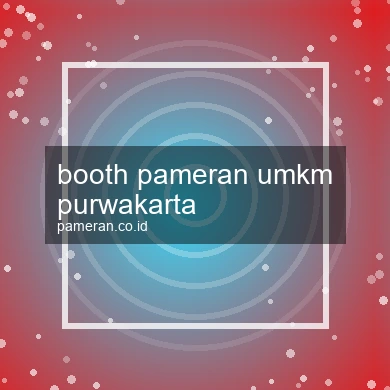 Booth Pameran Umkm Purwakarta