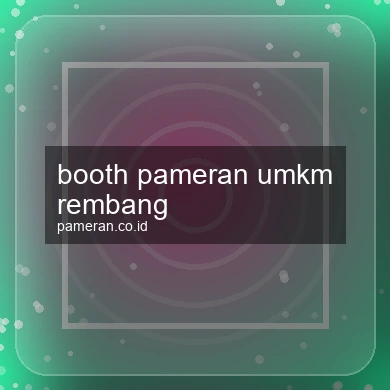 Booth Pameran Umkm Rembang