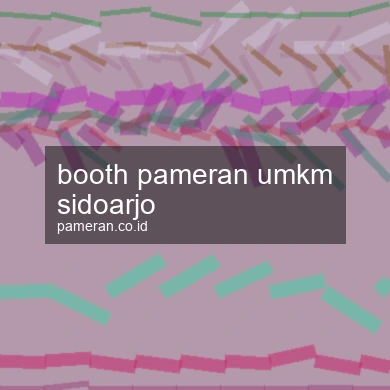 Booth Pameran Umkm Sidoarjo