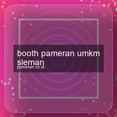 Booth Pameran Umkm Sleman