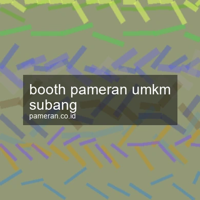 Booth Pameran Umkm Subang