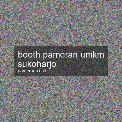 Booth Pameran Umkm Sukoharjo