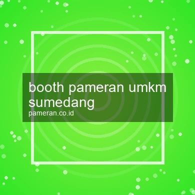 Booth Pameran Umkm Sumedang