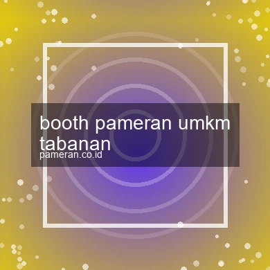 Booth Pameran Umkm Tabanan