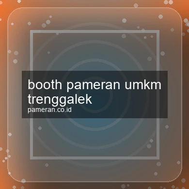 Booth Pameran Umkm Trenggalek