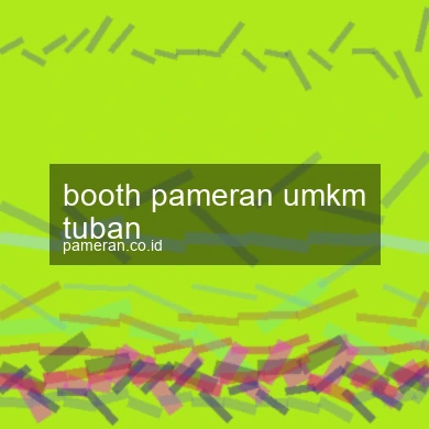 Booth Pameran Umkm Tuban