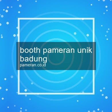 Booth Pameran Unik Badung