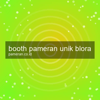 Booth Pameran Unik Blora