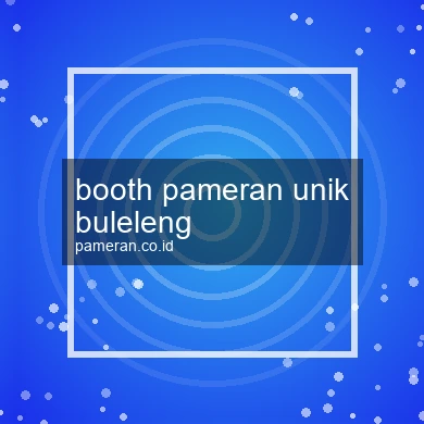 Booth Pameran Unik Buleleng