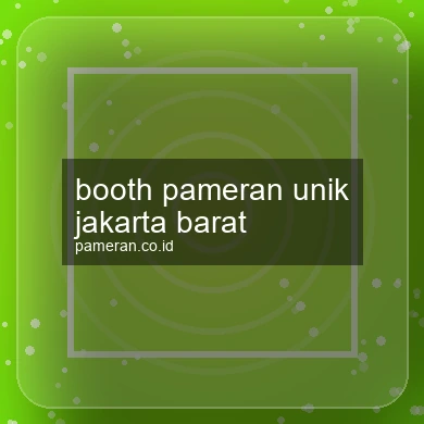 Booth Pameran Unik Jakarta Barat