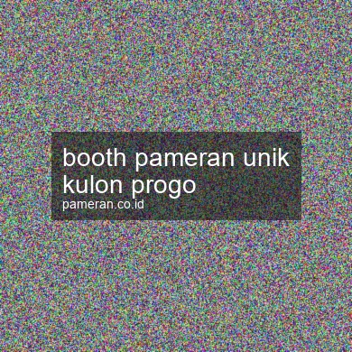 Booth Pameran Unik Kulon Progo