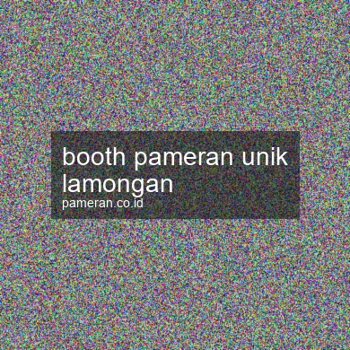 Booth Pameran Unik Lamongan