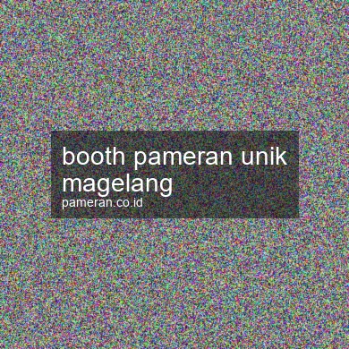 Booth Pameran Unik Magelang
