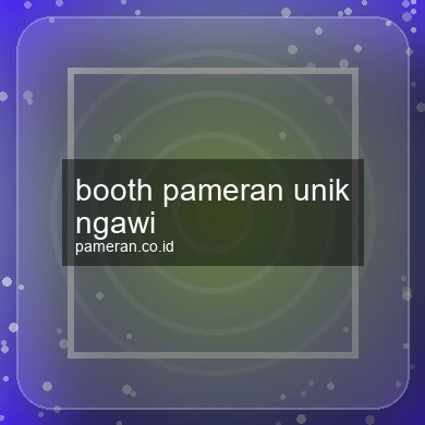 Booth Pameran Unik Ngawi