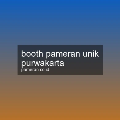 Booth Pameran Unik Purwakarta