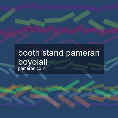 Booth Stand Pameran Boyolali