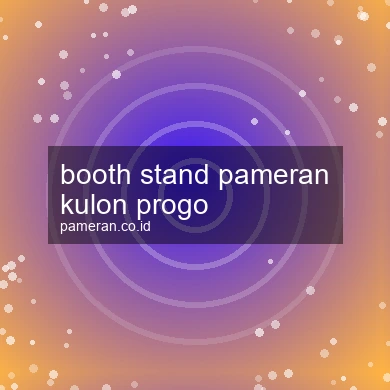 Booth Stand Pameran Kulon Progo