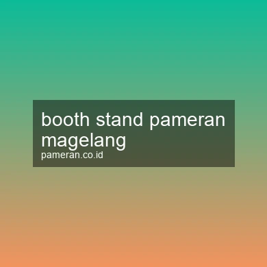 Booth Stand Pameran Magelang
