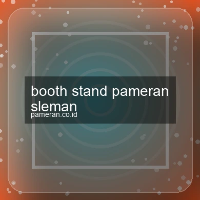 Booth Stand Pameran Sleman