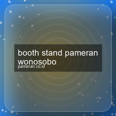 Booth Stand Pameran Wonosobo