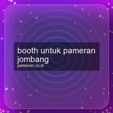 Booth Untuk Pameran Jombang