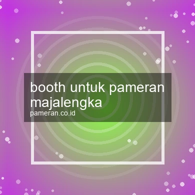 Booth Untuk Pameran Majalengka