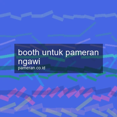 Booth Untuk Pameran Ngawi