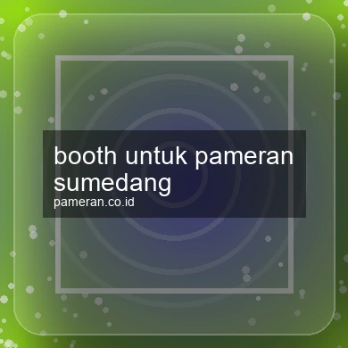 Booth Untuk Pameran Sumedang