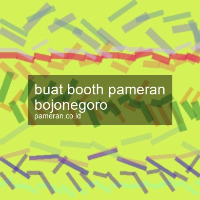 Buat Booth Pameran Bojonegoro