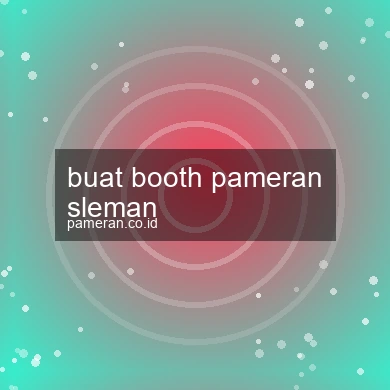 Buat Booth Pameran Sleman