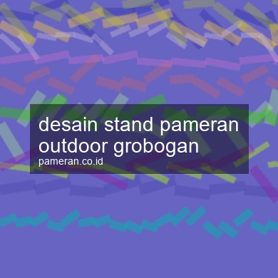 Desain Stand Pameran Outdoor Grobogan