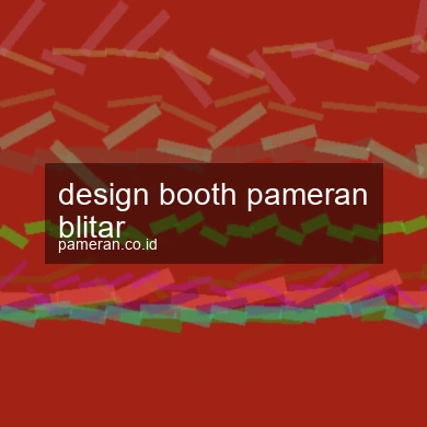 Design Booth Pameran Blitar