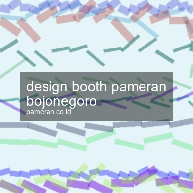 Design Booth Pameran Bojonegoro