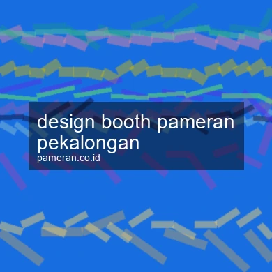 Design Booth Pameran Pekalongan