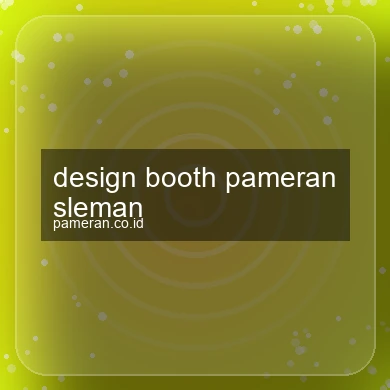 Design Booth Pameran Sleman