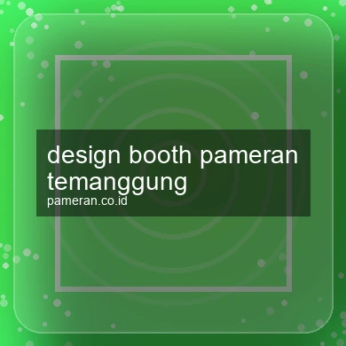 Design Booth Pameran Temanggung