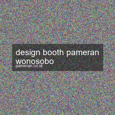 Design Booth Pameran Wonosobo