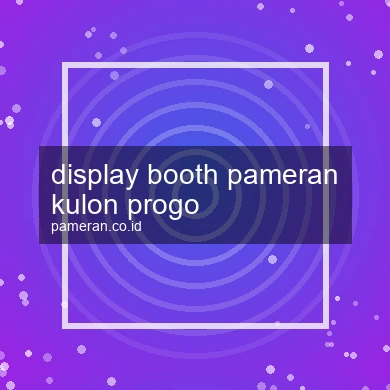 Display Booth Pameran Kulon Progo